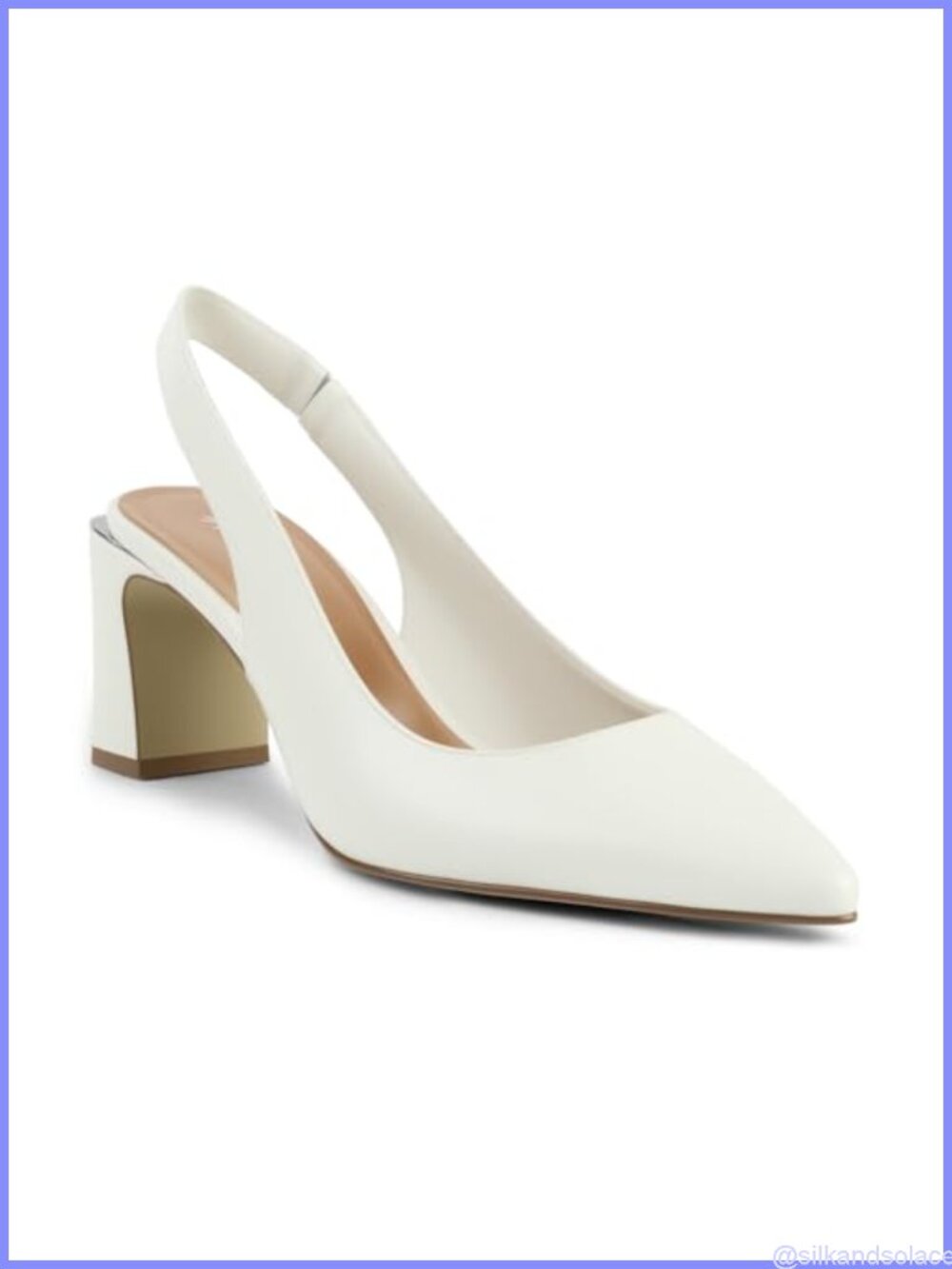 Block Chunky Heels for Women Closed Pointed Toe Slingback Ankle Strap Pumps